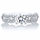 Kathia's 5 Stone CZ Antique Style Wedding Ring Set