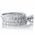 Katlin's Round Cut CZ Triple Band Wedding Ring Set