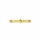 Kee's Goldtone Eternity Ring - Yellow CZ
