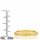 Kee's Goldtone Eternity Ring - Yellow CZ