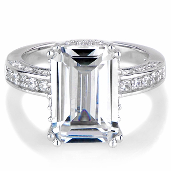 Kenna's Emerald Step Cut Engagement Ring