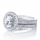 Kiara's Oval Cut CZ Halo Wedding Ring Set