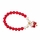 Lucky Cat Ceramic Beaded Friendship Bracelet - Red & White