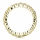 Kotien's Goldtone Eternity Ring- Canary CZ