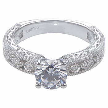 Lacie's Round Cut Vintage Engagement Ring