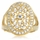Leeva's CZ Wedding Ring - Goldtone