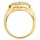 Leeva's CZ Wedding Ring - Goldtone