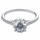 Lexis' Round Cut Cubic Zirconia Engagement Ring