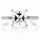 Lezlie's 2 CT Princess Cut CZ Engagement Ring