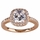 Liezel's CZ Halo Cushion Cut Rose Gold Engagement Ring