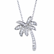 Lina's CZ California Palm Tree Necklace