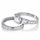 Loki's 3 Stone CZ Wedding Ring Set