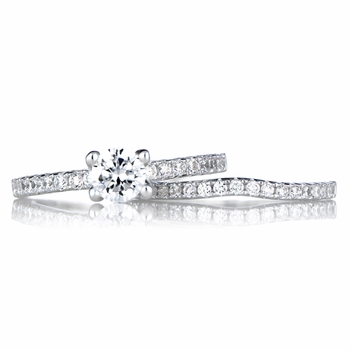 Lucienne's CZ Wedding Ring Set