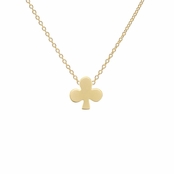 Lucky Vegas Charm Necklace - Club - Goldtone Matte