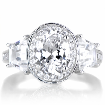 Lula's Oval Cut 3 Stone Engagement Ring