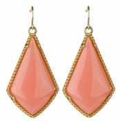 Mabel's Boho Coral Dangle Earrings