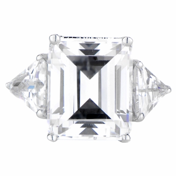 Madison's 5 Carat Emerald Step Cut Engagement Ring