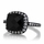Marina's 3.8ct Cushion Cut Black CZ Engagement Ring