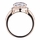 Marina's Rose Goldtone Cushion Cut Engagement Ring with Pink CZs