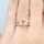 Marinel's 2ct Rose Goldtone and Peach CZ Cushion Cut Engagement Ring