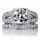 Marinel's Wedding Ring Set - Cushion Cut CZ