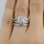 Marinel's Wedding Ring Set - Cushion Cut CZ