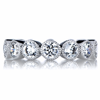 Marion's Art Deco Round Cut CZ Eternity Ring
