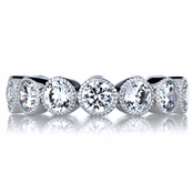 Marion's Art Deco Round Cut CZ Eternity Ring