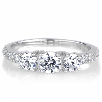 Marlow's Round Cut 3 Stone Promise Ring