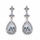 Marsha's Fancy CZ Pear Drop Necklace and Earring Set