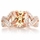 Millicent's Rose Goldtone Champagne CZ Twisted Engagement Ring