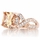 Millicent's Rose Goldtone Champagne CZ Twisted Engagement Ring