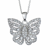 Mimi's Pave CZ Butterfly Necklace