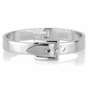 Miranda's Silvertone Buckle Bangle Bracelet