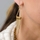 Nessa's Textured Goldtone Fringe Dangle Earrings