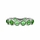 Nina's Silvertone Eternity Ring - Green CZ