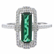 Nora's Green Baguette Cut Engagement Ring