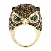 Oliver's Goldtone Owl Cocktail Ring