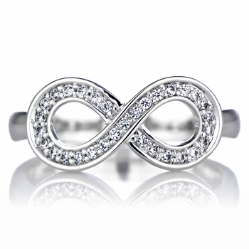 Ora's Cubic Zirconia Infinity Promise Ring