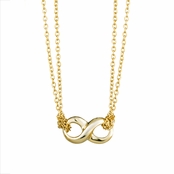 Pacha's 18in Goldtone Petite Infinity Necklace