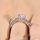 Parisa's Lavender Heart CZ Promise Ring