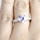 Parisa's Lavender Heart CZ Promise Ring