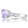 Parisa's Lavender Heart CZ Promise Ring