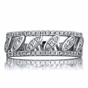 Patrice's 7mm CZ Art Deco Style Anniversary Ring