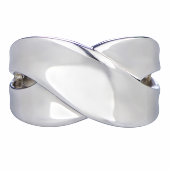 Pearla's Silvertone X Cigar Band Ring