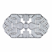 47mm CZ Art Deco Charm for Jewelry Making