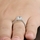Perrie's 1.24ct Princess Cut Halo CZ Wedding Ring Set