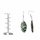 Phoebe's Oval Shaped Abalone Shell Dangle Drop Earring
