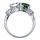 Presidential Wedding Ring - Green CZ