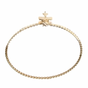 Rae's Goldtone Stackable Charm Bangle Bracelet - Airplane
